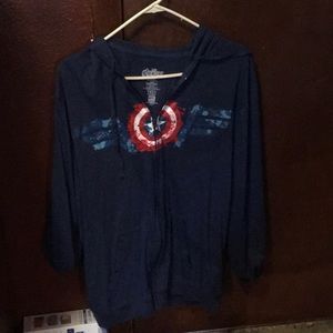 Marvel Avengers Captain America zip up
